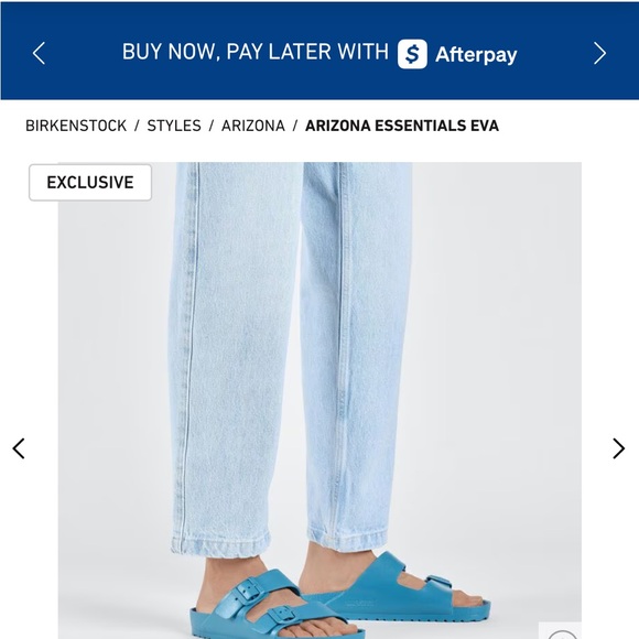 Birkenstock Turquoise Double-Strap Sandals, - Picture 4 of 7